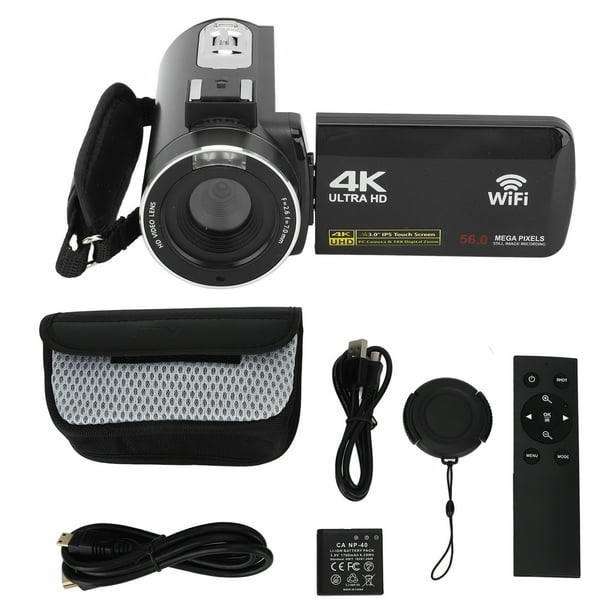 Cámara de video Jadeshay 4K 56MP Digital Wi Fi Vlogging 3.0 pulgadas