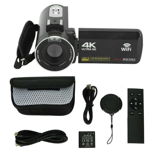 Cámara de video Jadeshay 4K 56MP Digital Wi Fi Vlogging 3.0 pulgadas
