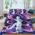 thumbnail image 2 of Freezer Conjunto de sábanas temático, trío de piezas, cómodo y amigable con la piel, diseño único, regalo de decoración para el hogar para familiares, amigos y fans,140cm *210cm, 2 of 6