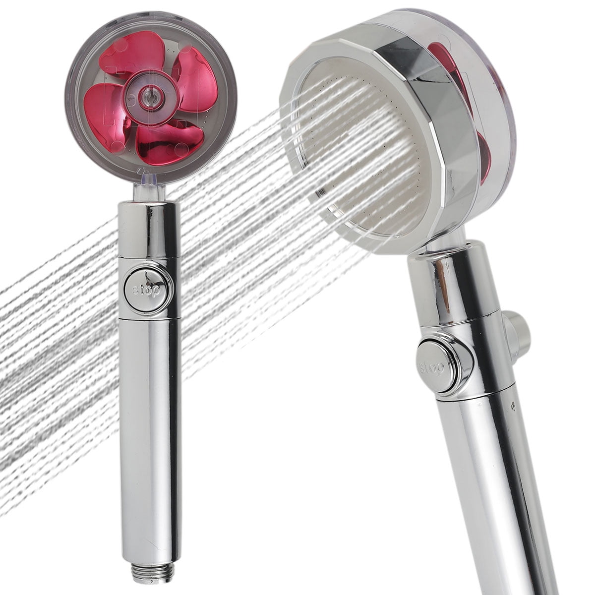 Miuline Handheld Turbocharged Pressure Propeller Shower, Propeller