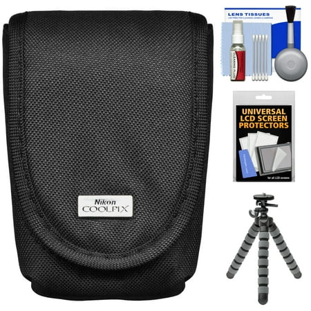 Nikon Coolpix 5879 Digital Camera Case with Flex Tripod + Accessory Kit for AW110, AW120, P340, S01, S02, S31, S32, S3500, S5200, S5300, S6500, S6800, S810C, S9500, S9700 Nikon Coolpix 5879 Digital Camera Case with Flex Tripod + Accessory Kit for AW110, AW120, P340, S01, S02, S31, S32, S3500, S5200, S5300, S6500, S6800, S810C, S9500, S9700