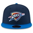 thumbnail image 2 of Men's New Era Navy/Royal Oklahoma City Thunder Official Team Color 2Tone 59FIFTY Fitted Hat, 2 of 6