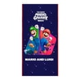 thumbnail image 1 of Toalla de playa Universal Mario Bros Team 70 cm x 140 cm azul marino, 1 of 4