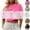 Purple, variant on Kaemgyyd Cropped Tops for Women Short Sleeve T-Shirts Crew Neck Loose Fit Tops Summer Casual Drop Shoulder Basic Tees