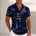thumbnail image 2 of Zhanqunnn Men's Shirt Short Sleeves Printed Button Down Summer Beach Casual Shirtsd Shirts Mens Tie Mens T Shirts Mens T Shirts Casual, Size XXL, 2 of 4