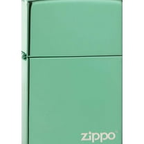 Zippo Logo High Polish Green Pocket Lighter