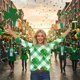 thumbnail image 3 of Uootdi St Patricks Day 3/4 Sleeve Shirt for Women Plus Size Funny Cute Saints Patrick's Tops Lucky Irish Shamrocks Printed Outfit Gift, 3 of 6
