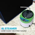 thumbnail image 4 of Open Box SereneLife Portable Full Size Personal Home Spa Steam Sauna w/ Remote, 4 of 10