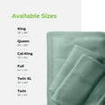 thumbnail image 5 of Cariloha Classic Bamboo Viscose 4-PIece Bed Sheet Set - Cooling and Comfortable for Rest and Relaxation - Flat and Fitted Sheet and Two Pillowcases - Twin - Tahitian Breeze, 5 of 7