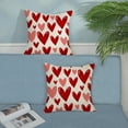 thumbnail image 3 of Valentines Day Pillow Covers 18x18 Set of 2 Valentines Decorative Pillowcase Red Pink Love Heart Valentines Throw Pillows Anniversary Mother''s Day Decor Outdoor Cushion Case for Sofa Couch, 3 of 6