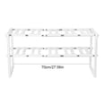 thumbnail image 4 of Matsuzay Estante de de acero inoxidable blanco, soporte para almacenamiento de cocina, maximizador de espacio, Almacenamiento funcional Almacenamiento y organización del hogar, 4 of 6