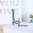 thumbnail image 4 of (2 pack)Iron Display Stand, Black Iron Easel Plate Display Photo Holder Stand, Cookbooks, 4 of 7