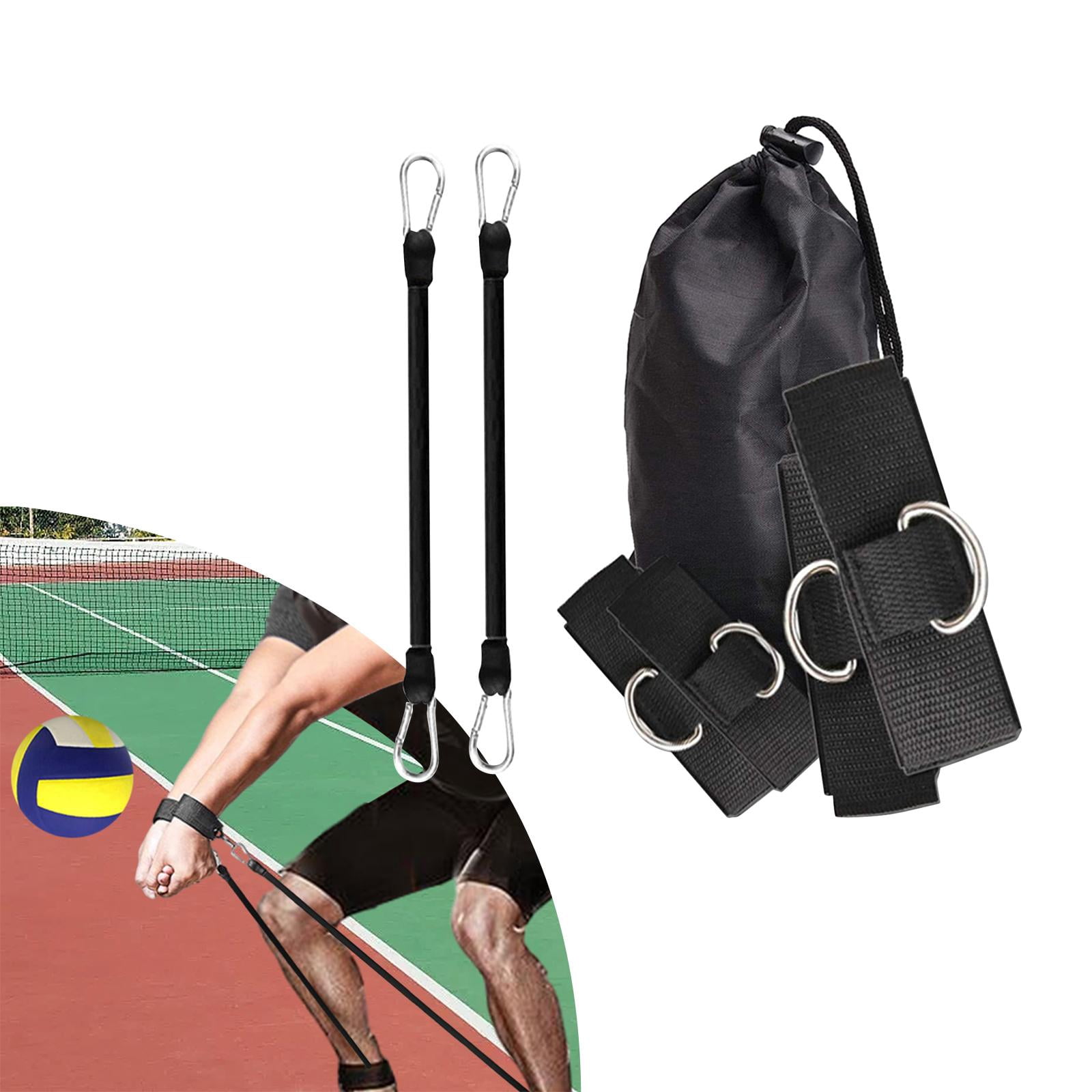 DimyFew Volleyball Training Resistance Bands Set Gifts Exercise Resistance Bands Elastic Black 70 lbs