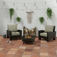 thumbnail image 2 of Jordan Manufacturing Sunbrella 46.5" x 24" Canvas Taupe Solid Rectangular Outdoor Deep Seat Chair Cushion Set with Welt, 2 of 11