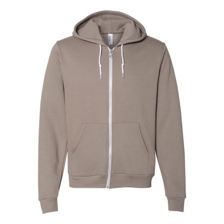 American Apparel Chandail à Capuchon Unisexe en Molleton Flex à Fermeture Éclair Complète