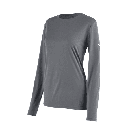 UPC: 0889961545061 | Mizuno Women s Mizuno Long Sleeve Tee Size Small Grey (9191)