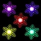 thumbnail image 5 of 5 piezas luz de noche luz LED lámpara colorida de Navidad lámpara de ventosa de luz de copo de nieve, 5 of 8