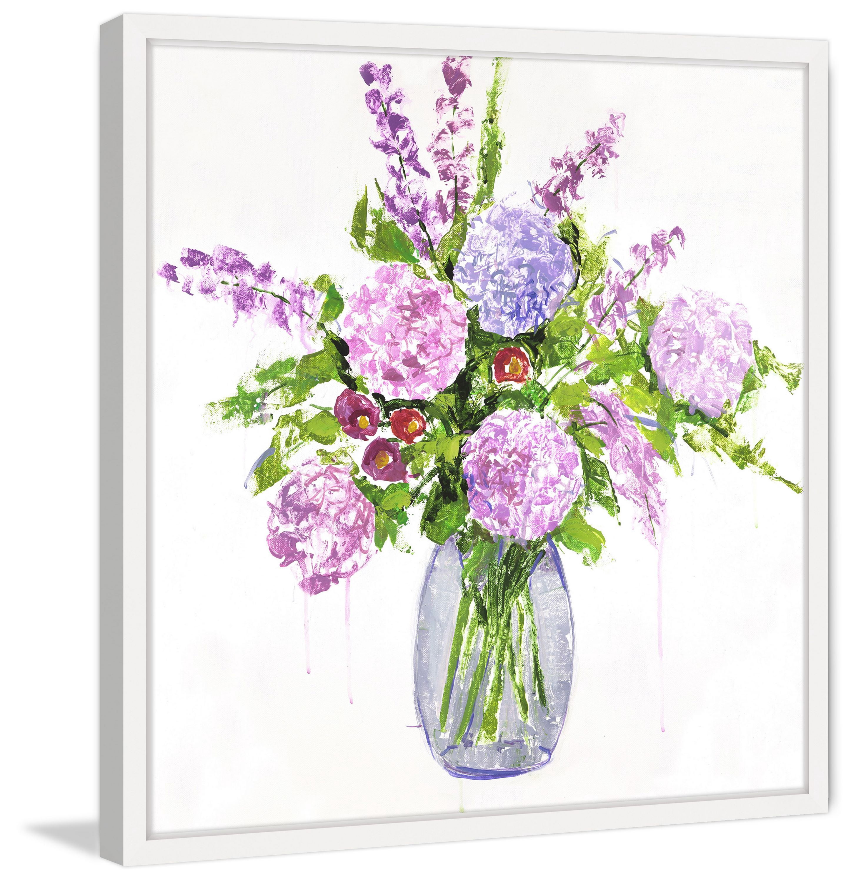 "Moon Blooms" Framed Painting Print