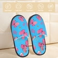 thumbnail image 2 of Balery Girl Butterfly Pantuflas de Casa de Felpa Silenciosas con Diseño Estampado, Zapatillas Cómodas Antideslizantes de Algodón para Interior-Medium, 2 of 8