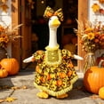 thumbnail image 6 of UALSRZL Fall Porch Goose Outfit Set, 23in Pumpkin Sunflower Print Porch Goose Outfits, Geese Outfits for Festivel Lawn Garden Yard Decor, Multicolor, 6 of 7