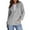 Gray #4, variant on Kixjoy Dark Purple Hoodies for Women Zip Up Plus Size Long Sleeve Hoodies Lightweight Winter Hooded Sweatshirts Fashion Soild Loose Fit Jackets for Women with Pockets, Dark Purple XL
