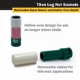 thumbnail image 5 of Unidad de disco Socket Titan 21094 de 1/2 pulgada x 22 mm que no deja marcas, 5 of 5