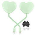 thumbnail image 1 of DYNWAVECA Motorcycle Heart Shaped Rearview Mirror Convex Mirrors Wide View Left Right Professional for Enhanced Visibility Replacement Green, 1 of 10