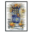 thumbnail image 1 of Cuadros Decorativos Bordado parcial Hilo de algodón ecológico 14CT Impreso Puerta de otoño Punto de cruz (FA317 Tmvgtek embutido en tela, 1 of 9
