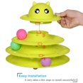 thumbnail image 4 of Juguetes para gatos, juguetes interactivos para gatos, torres de 3 niveles, rodillo de pistas con tres bolas de colores, Material PP, más duradero, más fuerte Adepaton 2034736-2, 4 of 9
