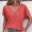 Watermelon Red, variant on Women's T Shirts Short Sleeve V Neck Summer Tops Casual Loose Basic Solid Batwing Sleeve Tee Shirts Ladies Tee Tops T Shirt Women Plain Women Casual Tee T Shirt Women's Shirts Summer Women Summer T