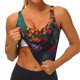 thumbnail image 3 of Balery Colorful Owl Forest Sujetadores deportivos con espalda cruzada para mujer, acolchados, sin costuras, de alto impacto, ideales para yoga, gimnasio, entrenamiento y fitness.-Large, 3 of 8