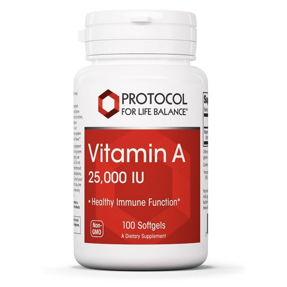 Protocol for Life Balance Vitamin A 25,000 IU - 100 Softgels