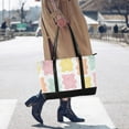 thumbnail image 4 of FORMRS Canvas Laptop Tote Bag for Women with 15.6" Computer Compartments Shoulder Handbag, Cute Gummy Bears Pattern, 4 of 7