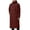 Wine, variant on Men's Solid Color Hooded Long Raincoat, Windproof Waterproof Trench Coat for Hiking Fishing Walking Outdoor Activities Black