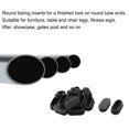 thumbnail image 3 of Uxcell 48 x 24mm Plastic Oval Desk Foot Tube Insert for Floor Protector Black 15 Pack, 3 of 7