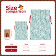 thumbnail image 3 of Rocae Bee Flower for Christmas Drawstring Linen Gift Bag with Drawstrings Treat Bag Goody Present Bags for Christmas Party Favor-Medium, 3 of 9