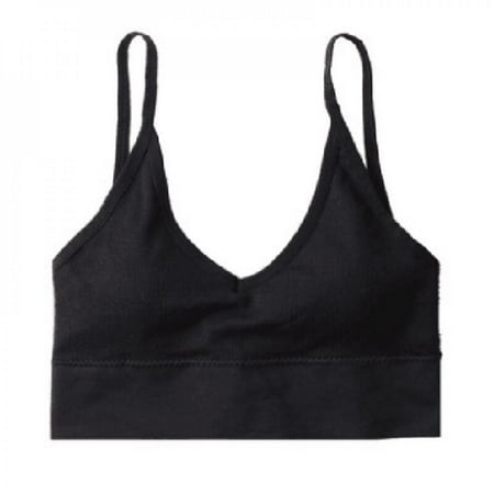 

Japanese Triangle Cup Sexy Vest Bottoming Tube Top Solid Color No Steel Ring Elastic Bra