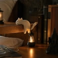 thumbnail image 5 of White Cat Bookshelf Light Featuring 3D Printed Design with Warm Ambient Glow, Modern Table Lamp for Home Office Decor and Cozy Bedroom Lighting, Unique Cat Lover Gifts for, 5 of 6