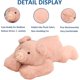 thumbnail image 3 of Weighted Stuffed Animals for Anxiety, 50cm 1.5kg Weighted Pig Stuffed Animal Toy Cute Pink Pig Plush Pillow for Adults Boys Girls (FMY), 3 of 5