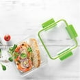 thumbnail image 4 of LocknLock - Set of 2 EasyLunch Double Sandwich Containers, 946mL Capacity, Green, 4 of 4