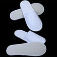 thumbnail image 5 of 20 Pairs Closed Toe Disposable Slippers Women Men Ultra-Thin Brushed Plush Non- Disposable Slippers for Hotel Home, 5 of 5