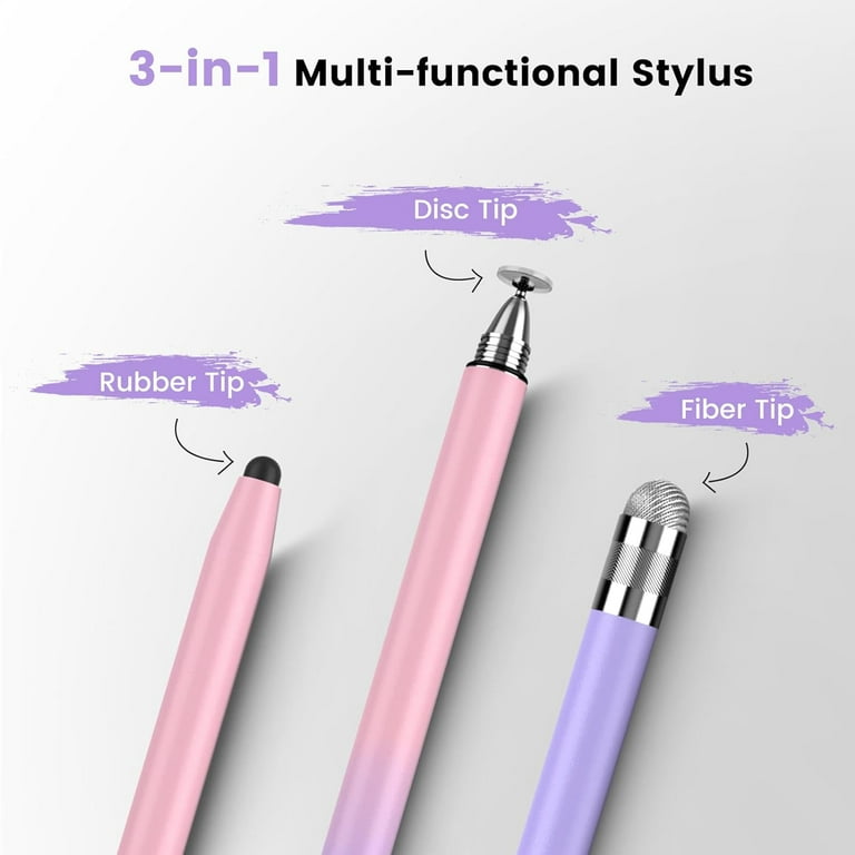 CDJAYHOM Stylus Pen for Touch Screen, 3-in-1 Tablet Pen