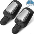 thumbnail image 1 of 2 Pack Car Spectacle Frame Universal Car Visor Sunglass Frame (black), 1 of 5