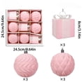 thumbnail image 3 of Christmas Tree Decoration Plastic Ornament Set Hanging Xmas Tree Ball for Xmas Holiday Wedding Party Christmas Ornaments (9 pcs), 3 of 6