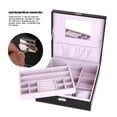 thumbnail image 4 of Necklace Jewelry Box,Lock Design Jewelry Watch Bracelet Box Jewelry Storage High-Precision Functionality, 4 of 14