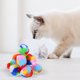 thumbnail image 2 of 40 bolas de juguete para gatos, lindas bolas de juguete de colores arcoíris para gatos, divertidas bolas peludas para gatitos., 2 of 8