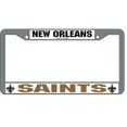 thumbnail image 1 of New Orleans Saints Chrome License Plate Frame, 1 of 2