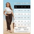 thumbnail image 6 of CASSIE LIZ Plus Size Pants 4X Khaki Dress Wide Leg Crop Pleated Lounge Elastic High Waist Pants with Pockets 4XL 24W 26W, 6 of 6