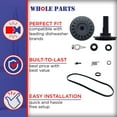 thumbnail image 5 of Whole Parts Dishwasher Drain and Wash Impeller Kit Part # 675806 - Replacement & Compatible With Some Kenmore, Kitchen Aid, Maytag, Whirlpool Dishwashers, 5 of 7