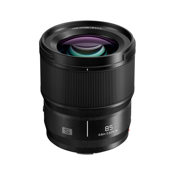 Lente de cámara PANASONIC LUMIX S Series, lente intercambiable de montura L de 85 mm F1.8 para cámaras digitales de marco completo sin espejo, S-S85, negro Panasonic S-S85